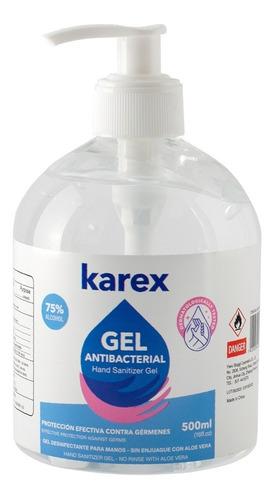 GEL ANTIBACTERIAL 500ML 75% ALCOHOL  MARCA KAREX G:0D