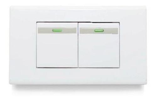 INTERRUPTOR DOBLE TROEN BLANCO G:SG