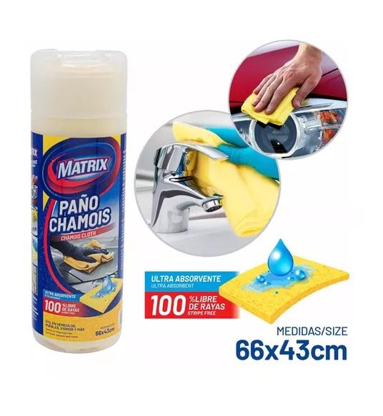 CUERO GAMUZA CHAMOIS SECAR CARRO 66X43CM MATRIX