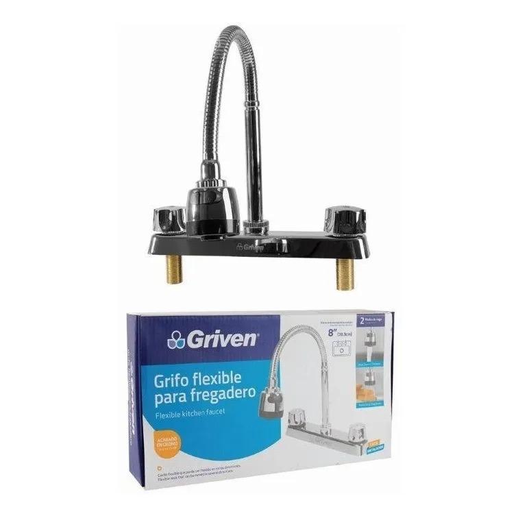 GRIFO FLEXIBLE DOBLE POMO ESTRELLA GRIVEN G 0D