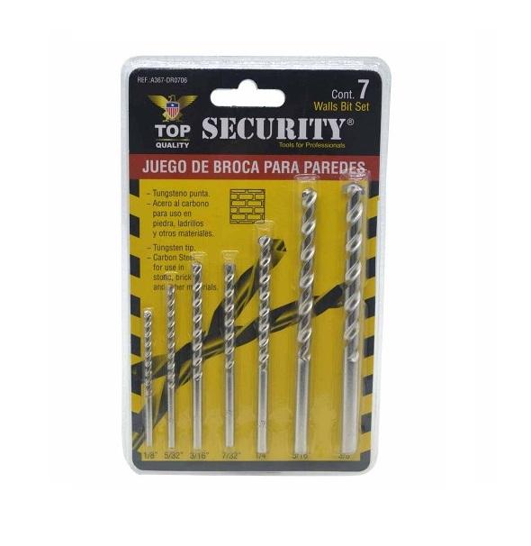 JUEGO DE MECHAS PARA CONCRETO 7 PCS