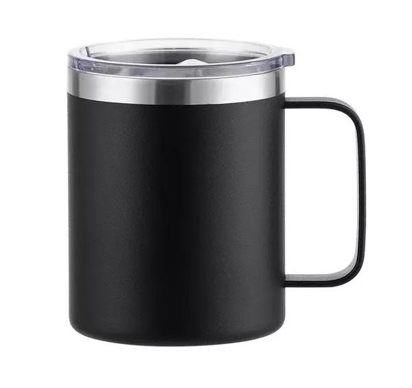VASO TERMICO CON ASA DOBLE PARED TAPA  ANTIDERRAME 360ML G:0D