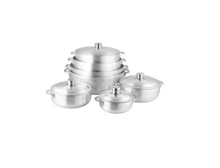 SET DE CALDERO METAL 6 PIEZAS G:0D