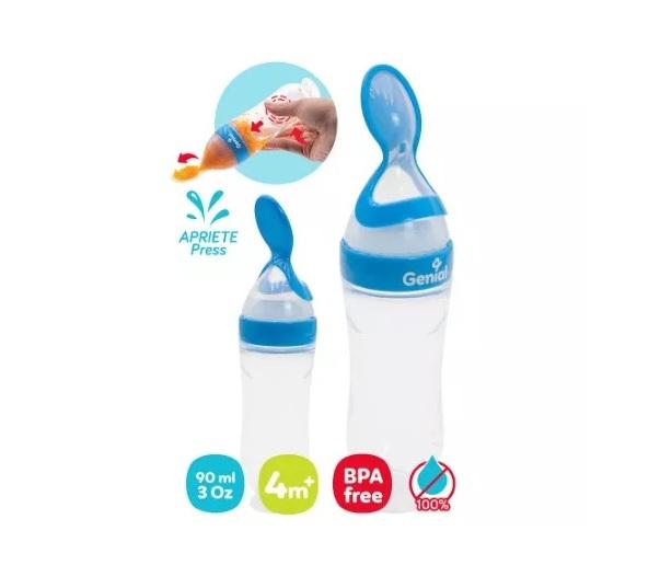 CUCHARA DISPENSADOR ALIMENTOS PARA BEBE SILICON G0D