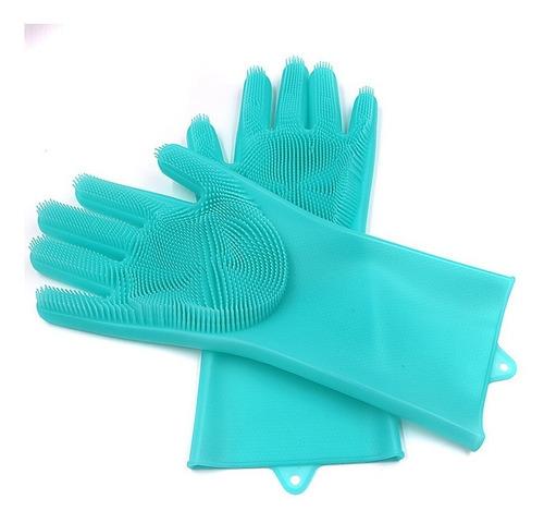 GUANTES PARA FREGAR CON ESPONJA DE SILICON (PAR) G,0D
