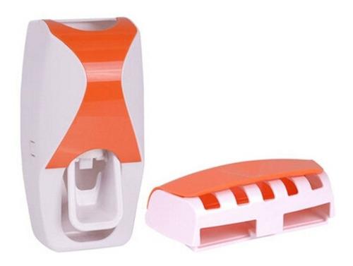 DISPENSADOR DE PASTA DE DIENTES CON PORTA CEPILLO PARA PARED G 0D