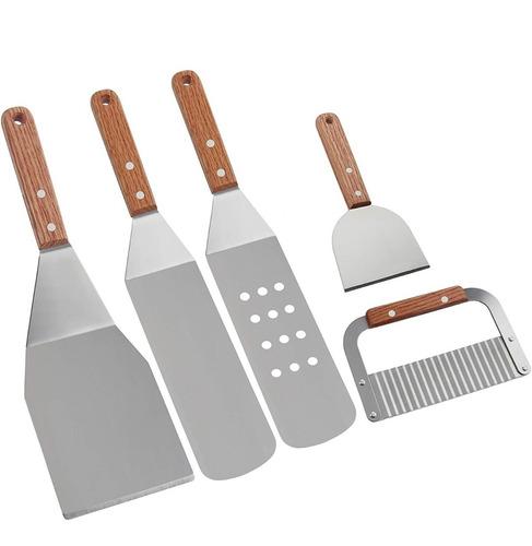 KIT DE ESPATULAS DE COCINA CHEF PLANCHERO MANGO MADERA G:0D