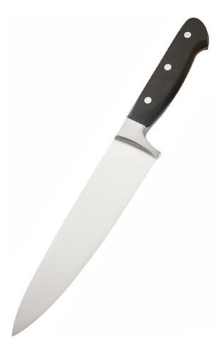 CUCHILLO CHEF ACERO INOXIDABLE MANGO ABS NEGRO 8 PULGADA G.0D
