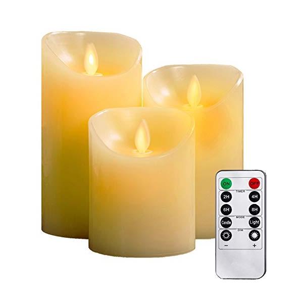 JUEGO DE VELAS ELECTRICA SIN LLAMA CON CONTROL BATERIA G:0D