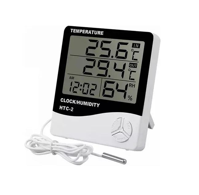 TERMOMETRO HIGROMETRO RELOJ ALARMA DIGITAL G 3D