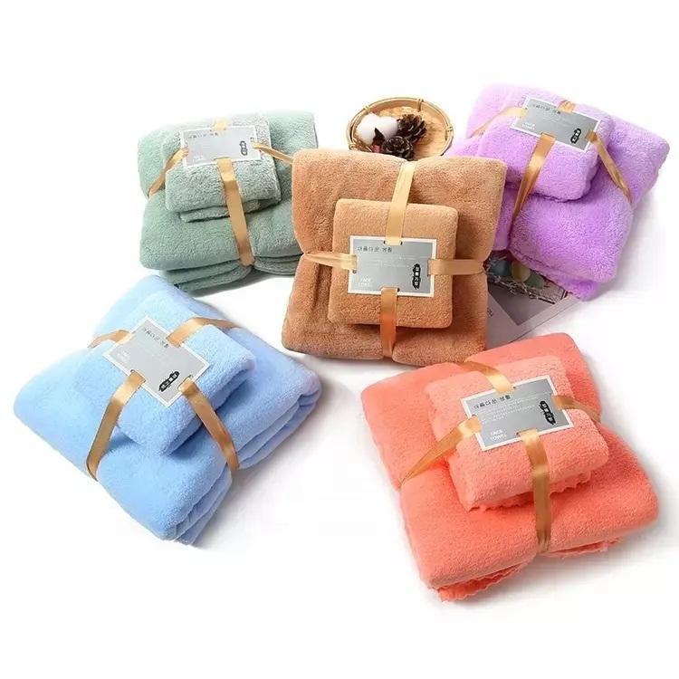 SET TOALLAS DE BAÑO MICROFIBRA 35X75 Y 70X140CM G 0D