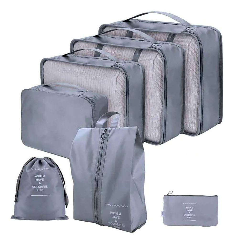 JUEGO DE BOLSOS ORGANIZADORES EQUIPAJE 7 PIEZAS G0D
