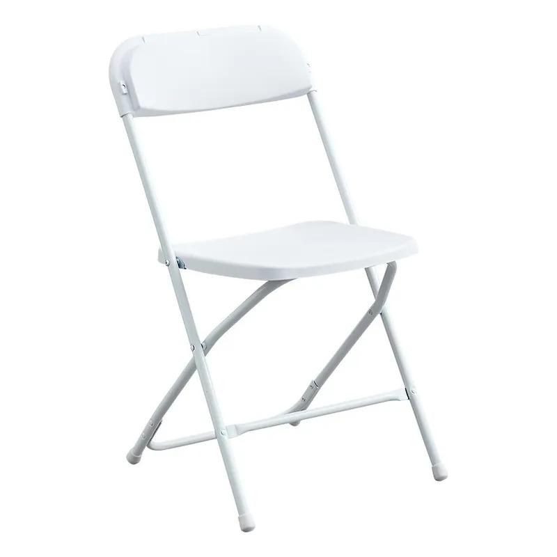 SILLA PLASTICA PLEGABLE BLANCA PORTATIL G0D