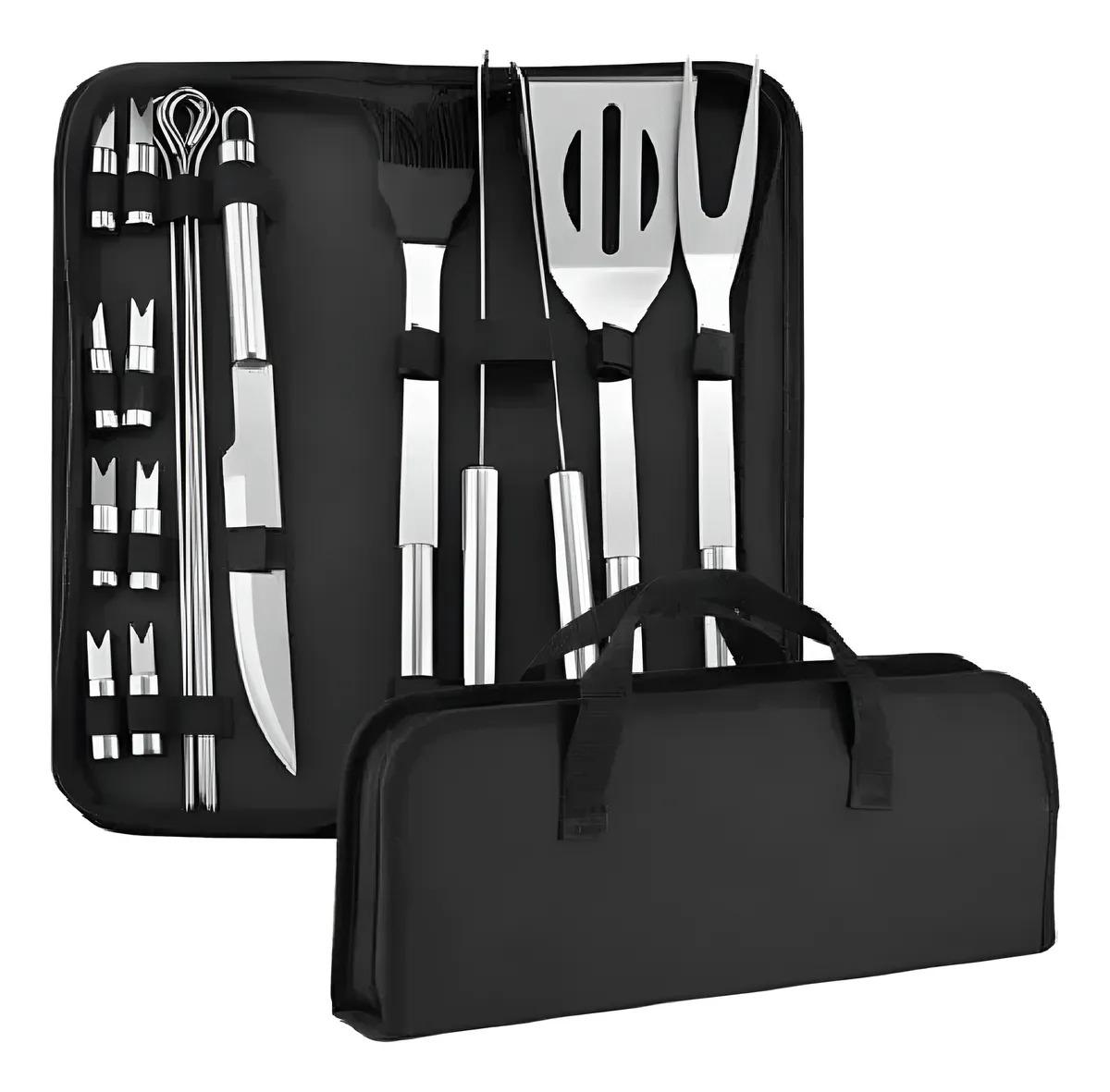 KIT UTENSILIOS PARRILLEROS 10 PIEZAS G0D