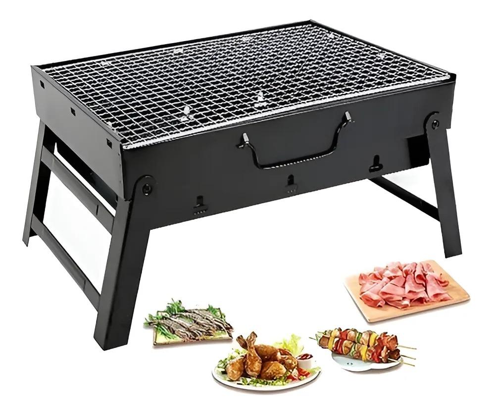 PARRILLERA A CARBON PORTATIL NEGRA G0D