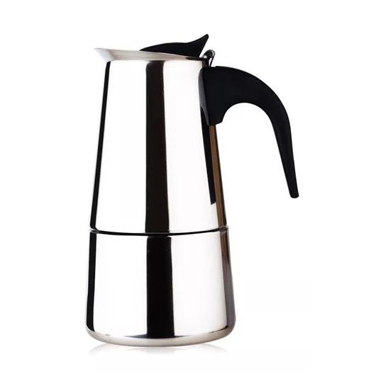 CAFETERA ACERO INOXIDABLE 4 TAZAS TIPO GRECA G0D