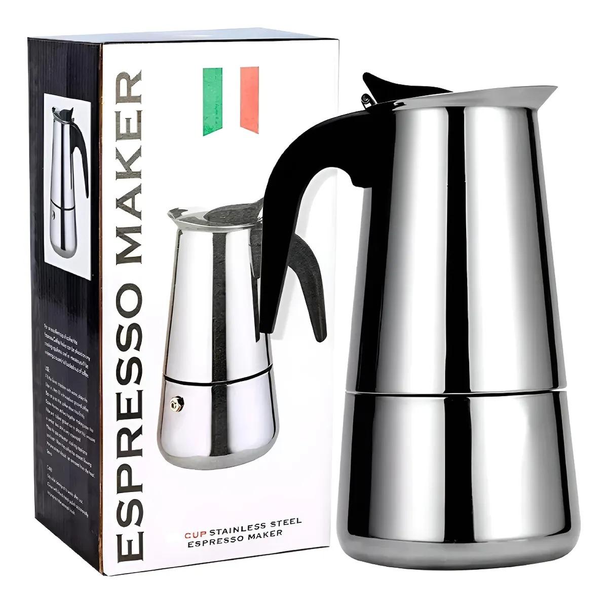 CAFETERA EXPRESSO TIPO GRECA 9 TAZAS ACERO INOXIDABLE G:0D