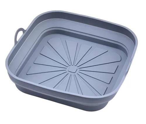 MOLDE BANDEJA CUADRADA SILICONA FREIDORA AIRE AIR FRYER G0D