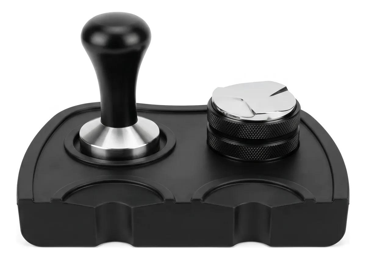 TAMPER CAFE NIVELADOR GOMA MAT TAPETE BARISMO BARISTA KIT3PC G 3D