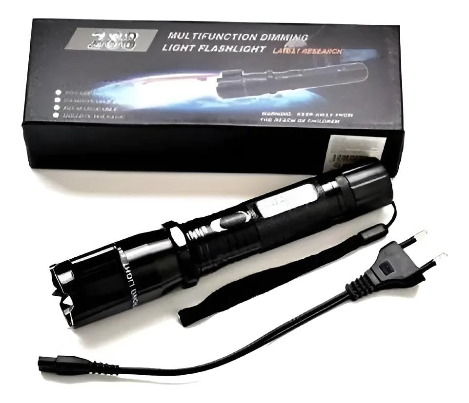 LINTERNA DEFENSA PERSONAL CON LASER MULTIFUNCION RECARGABLE G:0D