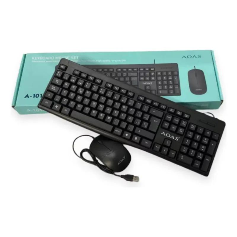 TECLADO Y MOUSE CABLEADO A-1016 AOAS G 0D