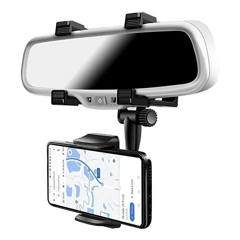 SOPORTE DE TELEFONO PARA ESPEJO RETROVISOR CARRO G:0D