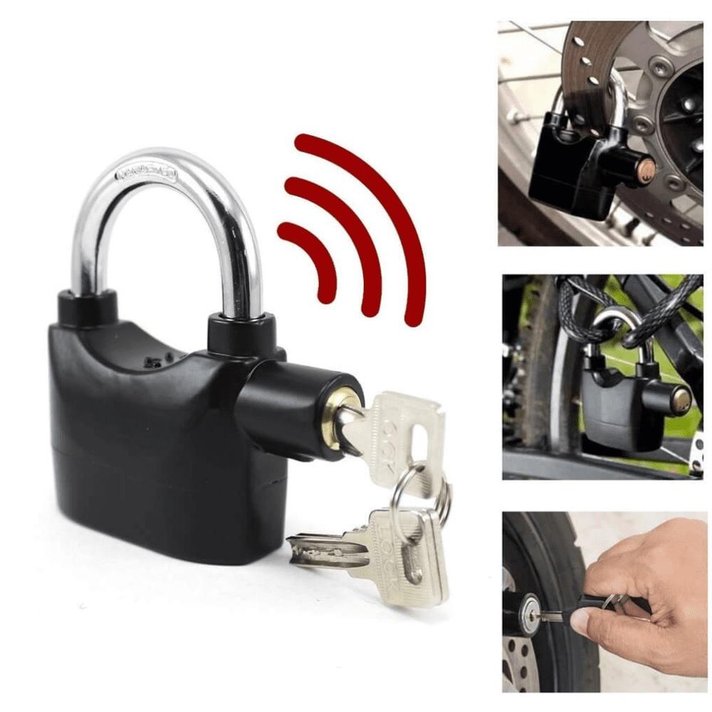 CANDADO MOTO BICICLETA CON ALARMA ANTIRROBO G 3D