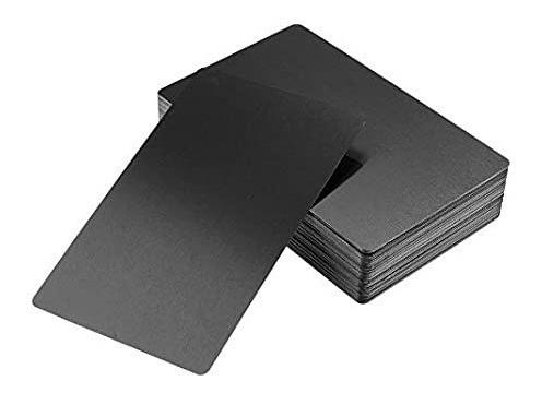 TARJETA PRESENTACION METALICA 25 PZS PARA LASER 8.5X5.5CM  G0D