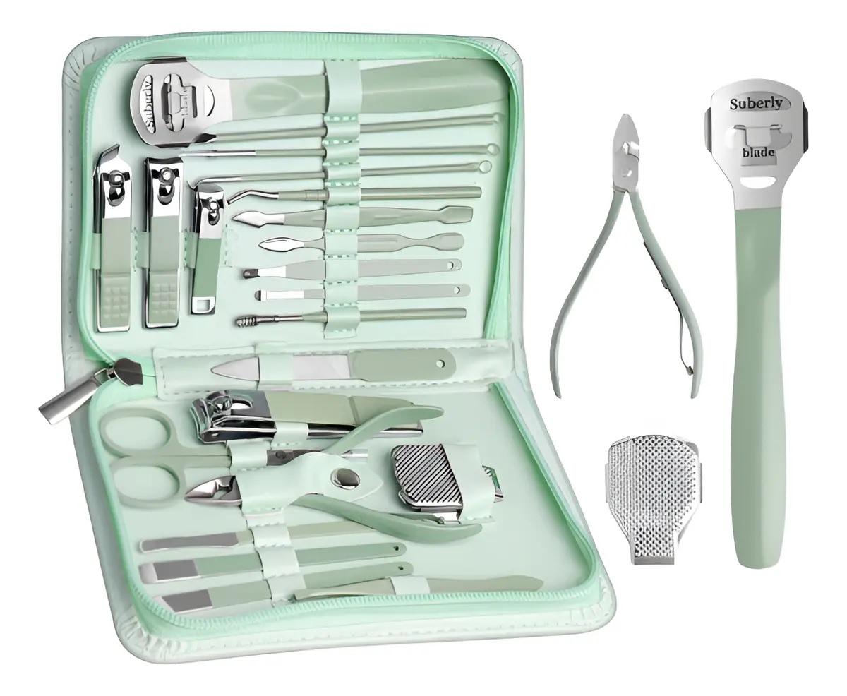 KIT ESTUCHE MANICURE 22 PIEZAS NEGRO ESTUCHE G 0D