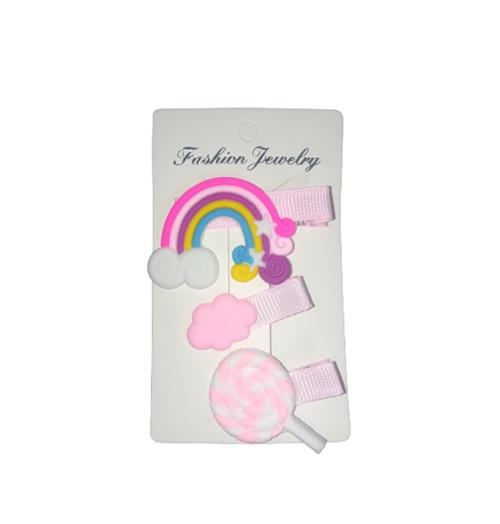 SET 3 GANCHOS DECORADOS NIÑAS G0D