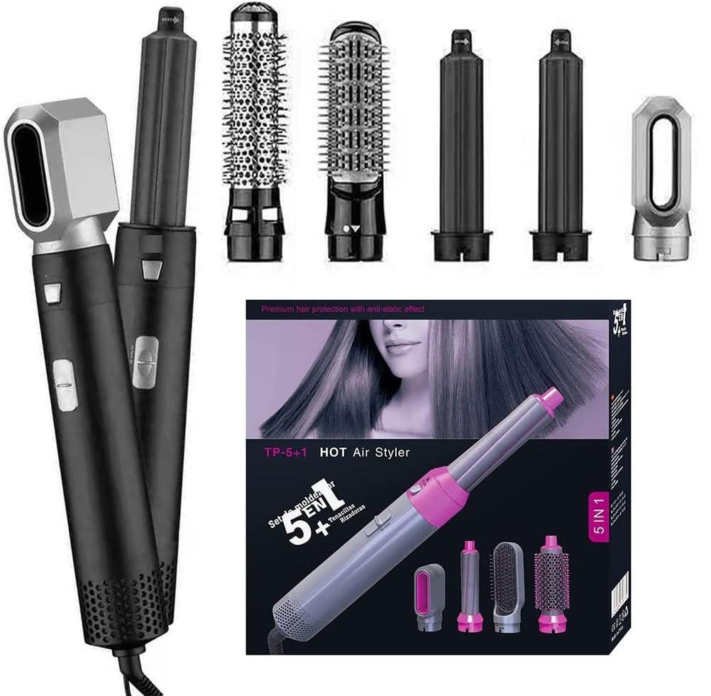 CEPILLO SECADOR 5 EN 1 CON ACCESORIOS G 5D