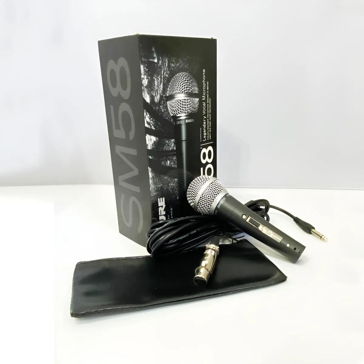 MICRÓFONO CON CABLE DINÁMICO SHURE SM-58 CANON G 3D