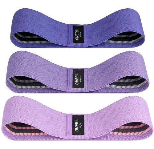 SET BANDAS RESISTENCIA TELA CORTA 3PCS CON BOLSO GOD