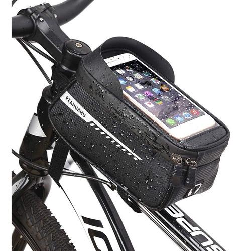 BOLSO PORTA CELULAR Y ACCESORIOS PARA BICICLETA IMPERMEABLE G:0D