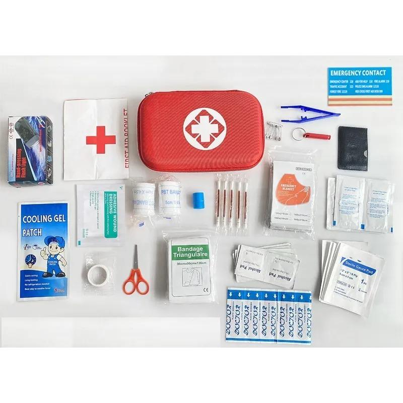 KIT DE PRIMEROS AUXILIOS 60 PIEZAS CON ESTUCHE G0D