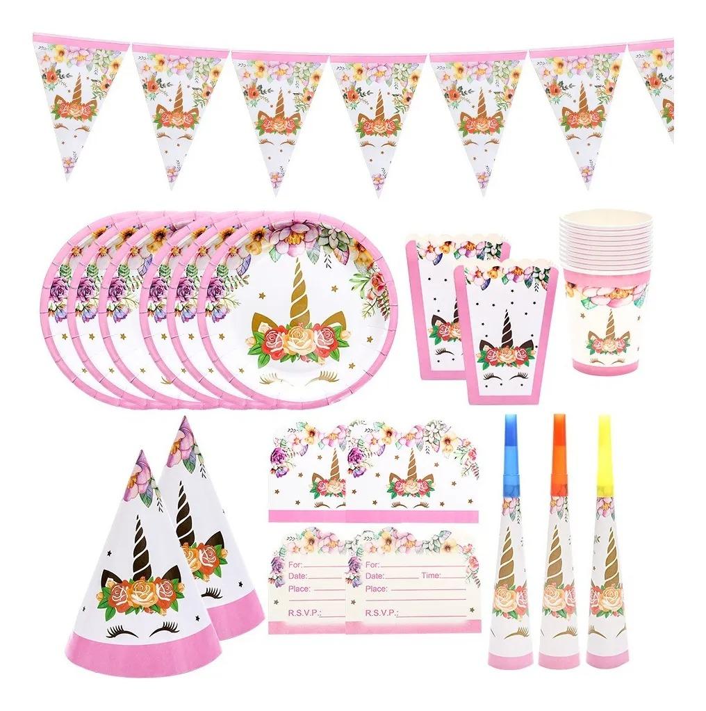 KIT DECORACION UNICORNIO FIESTA INFANTIL G0D