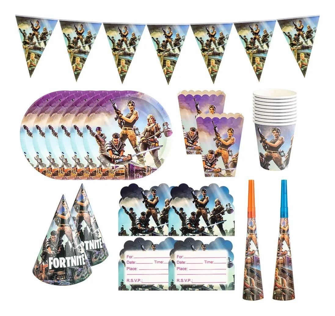 KIT DECORACION FORNITE FIESTA INFANTIL G0D