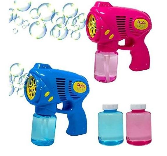 PISTOLA DE BURBUJAS 5 HUECOS ELECTRICA PILAS G:0D