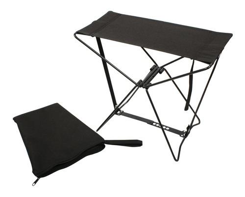 SILLA TABURETE DE CAMPING PLEGABLE LIGERO CON BOLSO G:0D