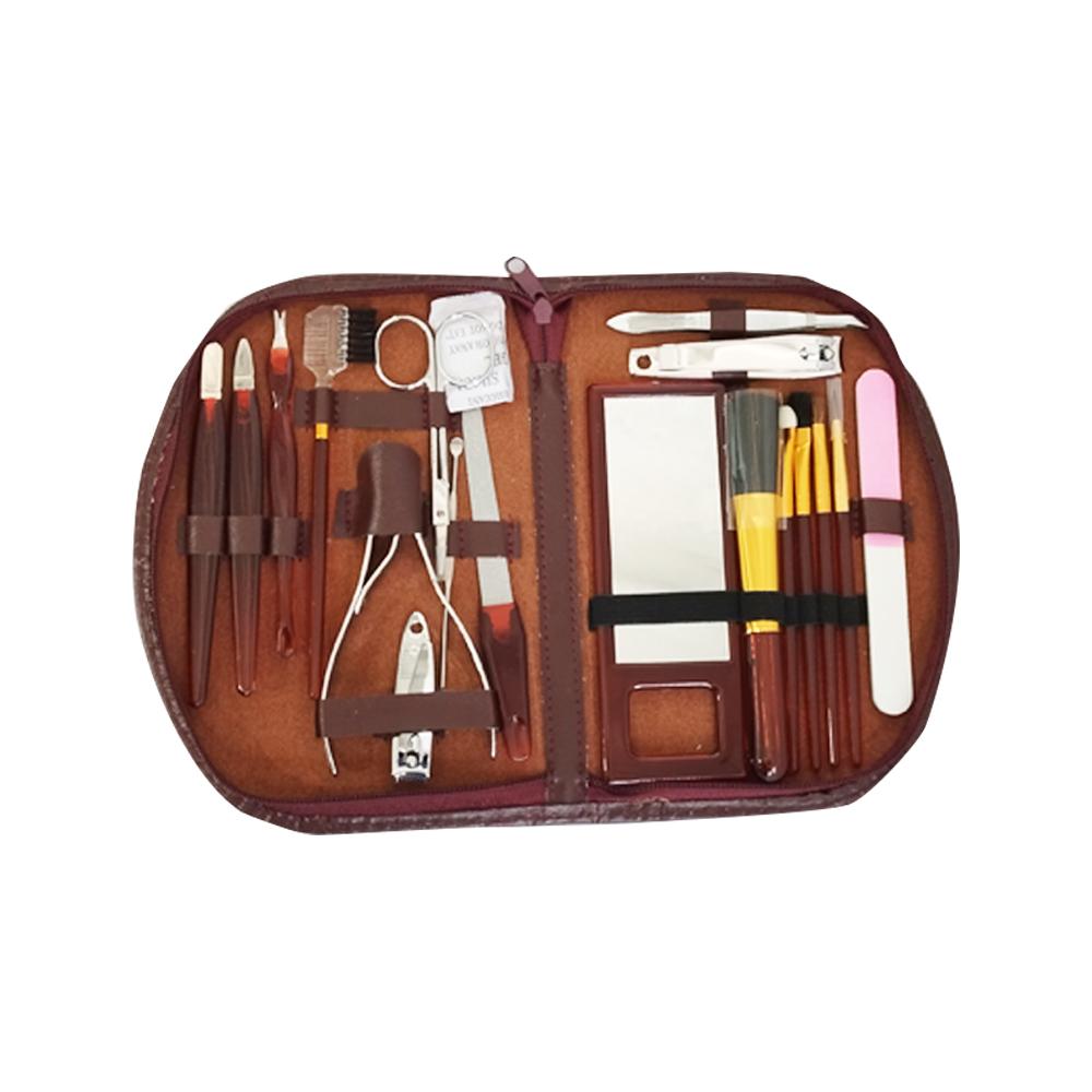 SET DE MANICURE ESPEJO Y BROCHAS DE MAQUILLAJE G:0D