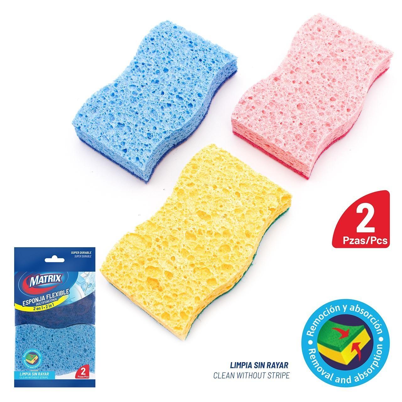 ESPONJA 2 EN 1 MULTI FUNCIONAL FLEXIBLE MATRIX