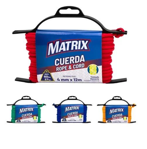 SOGA CUERDA DRIZA CORDON 12 METROS X 4MM 27KG G0D