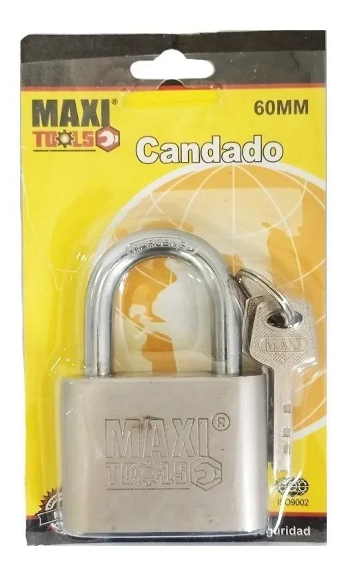 CANDADO DE ARCO 60MM 3 LLAVES MAXI TOOLS G0D
