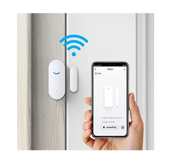 SENSOR MAGNETICO PUERTA VENTANA INTELIGENTE WIFI ALEXA G 0D