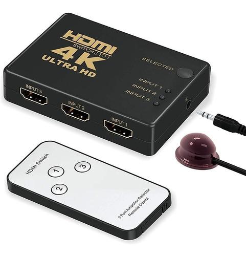 SWITCH HDMI 3 ENTRADA 1 SALIDA HD 4K G:0D
